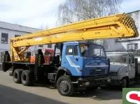 Автогидроподъемник ВС-28К ЭИ на шасси Камаз 65115, 28 м