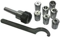 Цанговый патрон с комплектом цанг Optimum Морзе 3 / ER32 и Optimum Морзе 4 / ER32