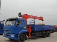 Бортовой Камаз 65117 с манипулятором КМУ Kanglim KS1256G-II